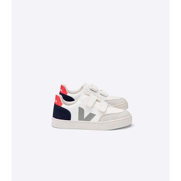 Kids' Veja V-12 CHROMEFREE Shoes White | SG 751HAP